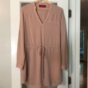 Nude Blouse Dress